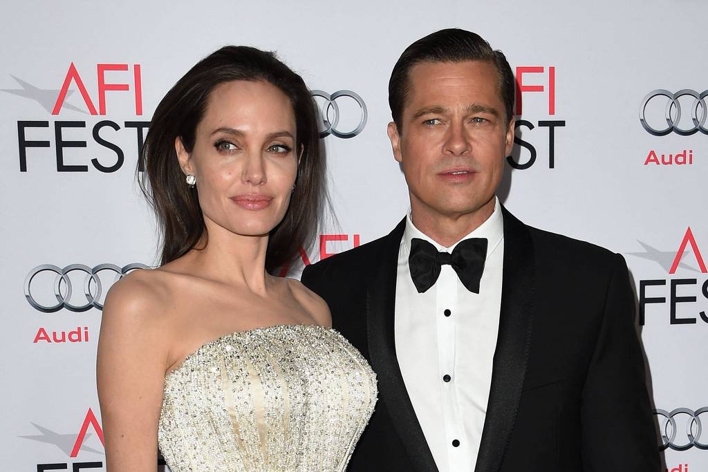 Brad Pitt e Angelina Jolie. Foto: AFP