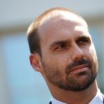 Eduardo Bolsonaro, filho do ex-presidente Jair Bolsonaro. Foto: AFP