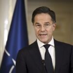 Mark Rutte, secretário-geral da Otan alerta sobre possíveis sanções — Foto: Antti Aimo-Koivisto/Lehtikuva via AP