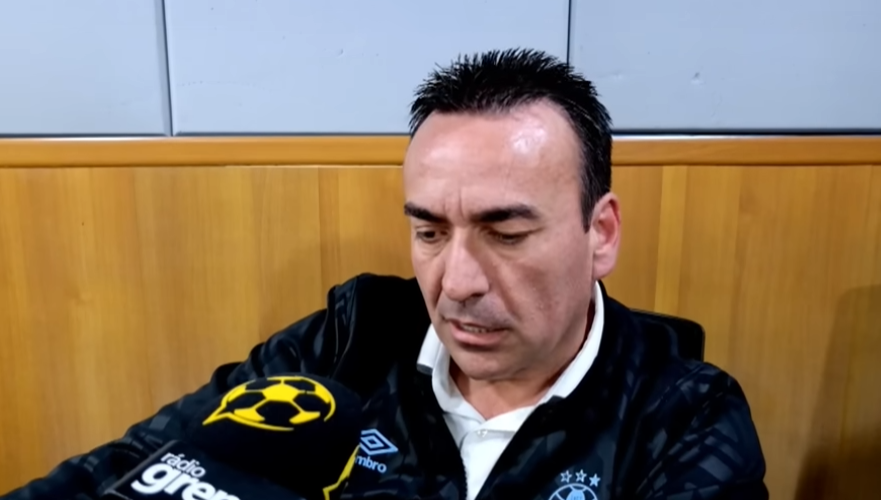 Marcelo Marques durante entrevista ao canal Radio Grenal. Foto: Reprodução / Youtube @RádioGrenal